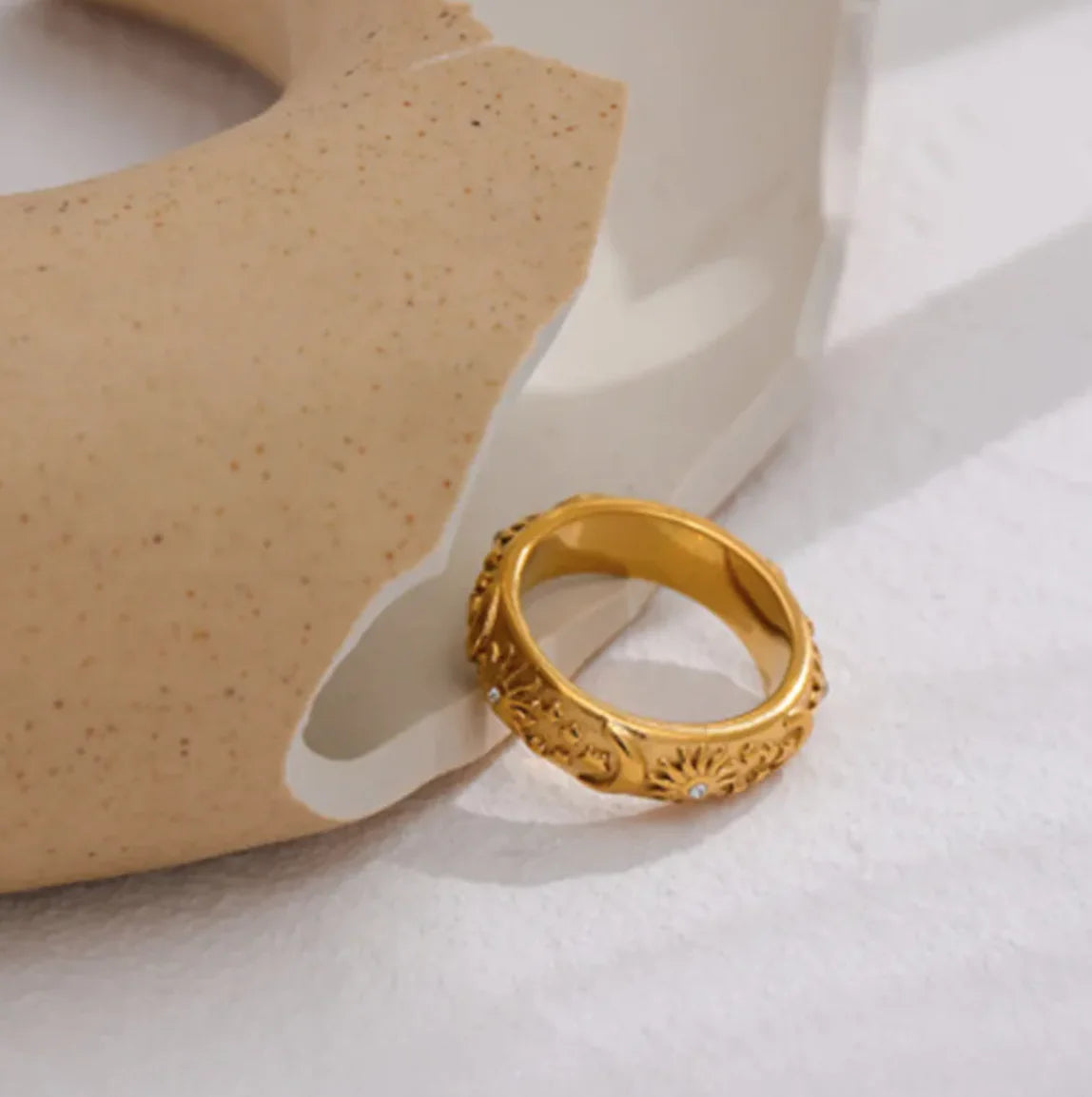 Star, Moon, and Sun Ring